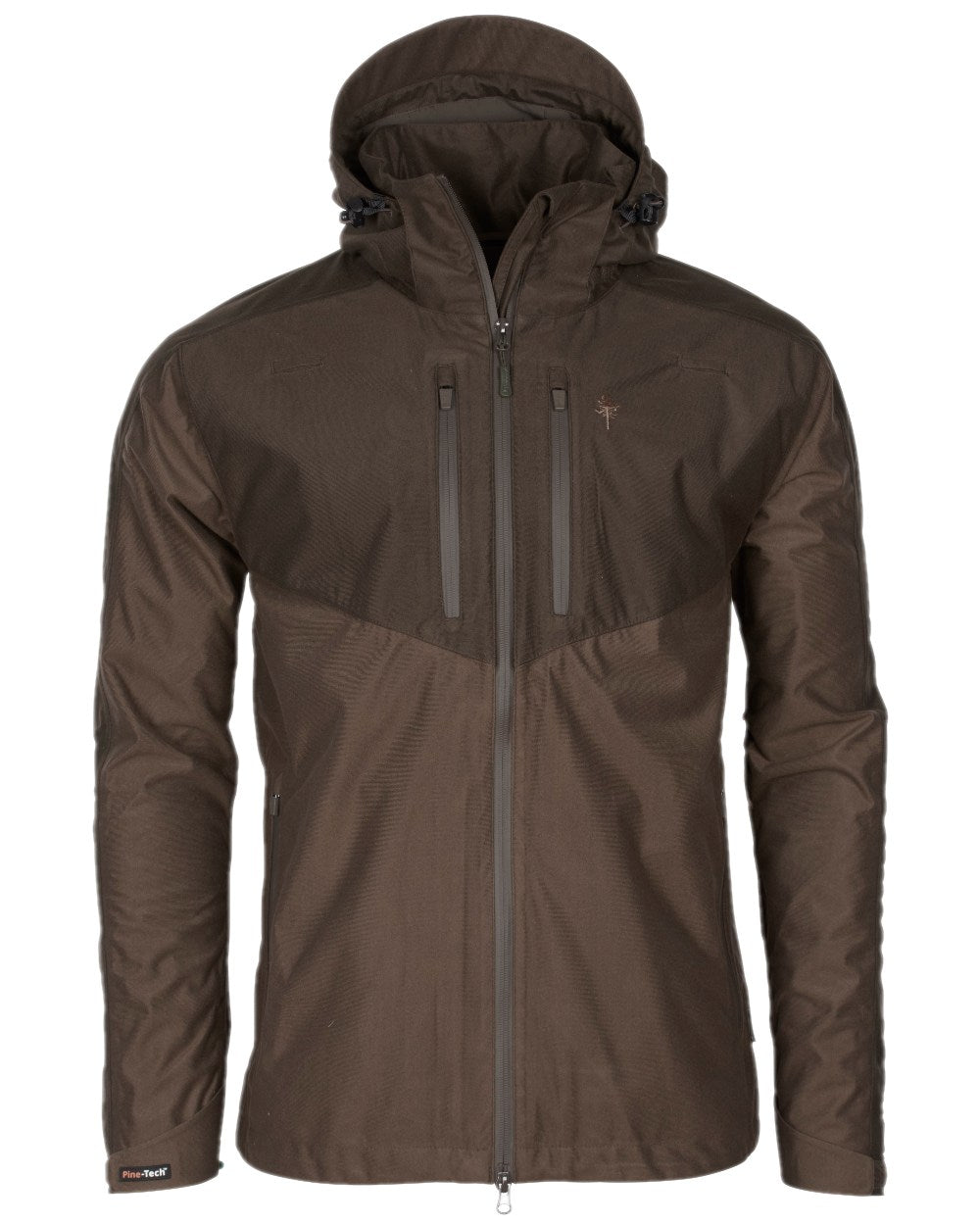 Hunting Brown Suede Brown Coloured Pinewood Mens Furudal Retriever Active Jacket on white background 