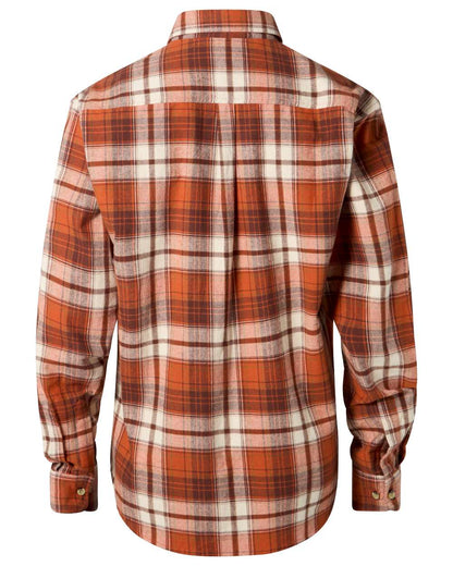 Terracotta Brown coloured Pinewood Mens Harjedalen Shirt on white background 