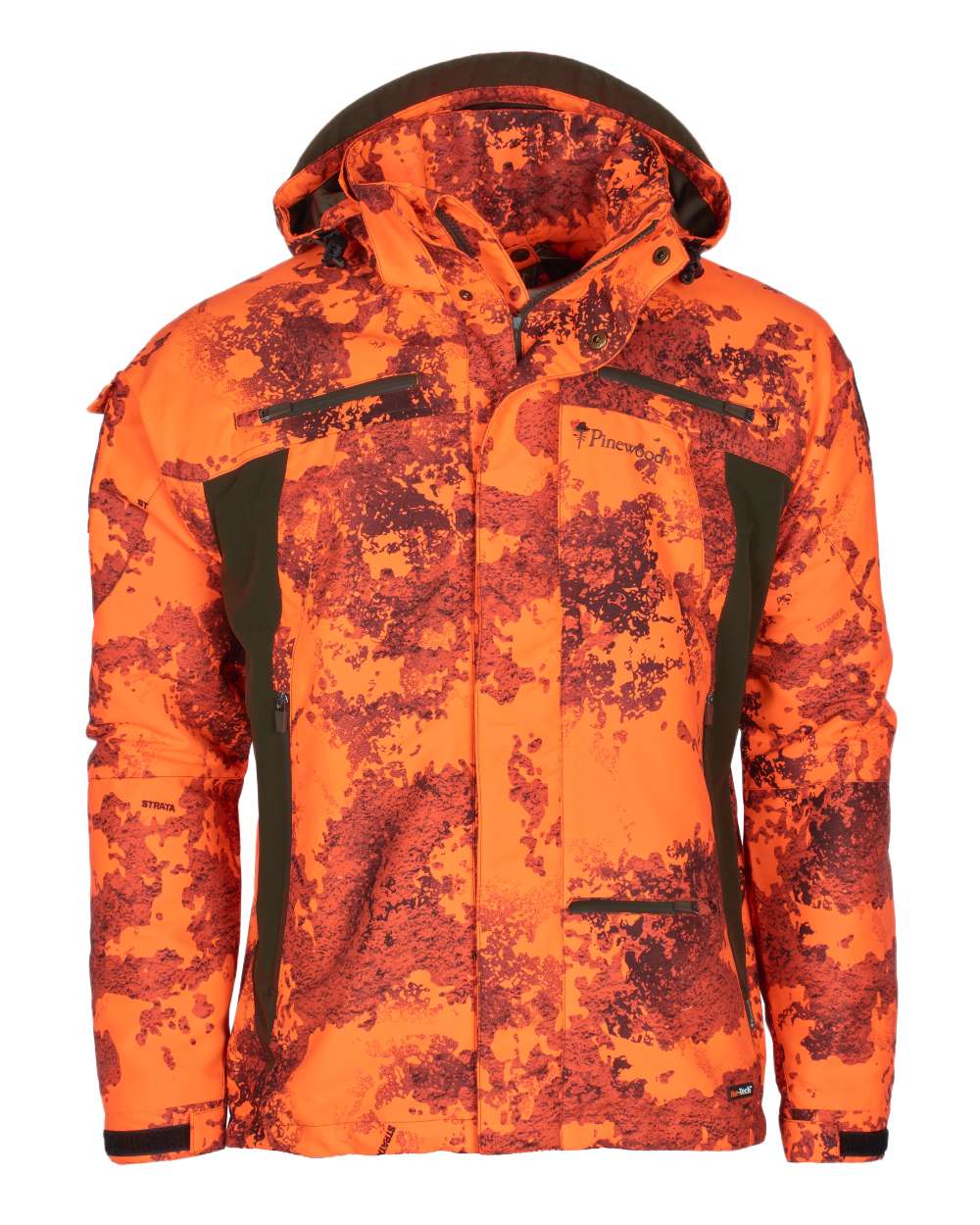 Strata Blaze Coloured Pinewood Mens Hunter Pro Xtreme 2.0 Camou Jacket on white background 
