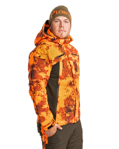Strata Blaze Coloured Pinewood Mens Hunter Pro Xtreme 2.0 Camou Jacket on white background 