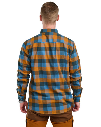 Fudge Blue coloured Pinewood Mens Lumbo Shirt on white background 