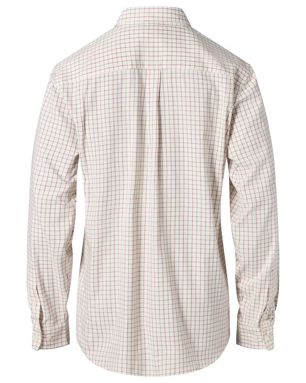 Off White coloured Pinewood Mens Nydala Grouse 2.0 Shirt on white background 