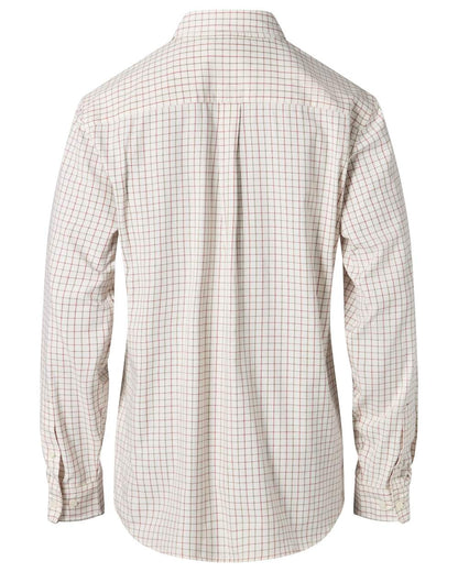 Off White coloured Pinewood Mens Nydala Grouse 2.0 Shirt on white background 