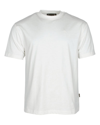 Olive White Dark Anthracite coloured Pinewood Mens Outdoor 3-Pack T-Shirt on white background 