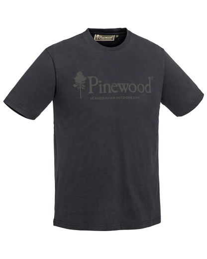 Dark Navy coloured Pinewood Mens Outdoor Life T-Shirt on white background 