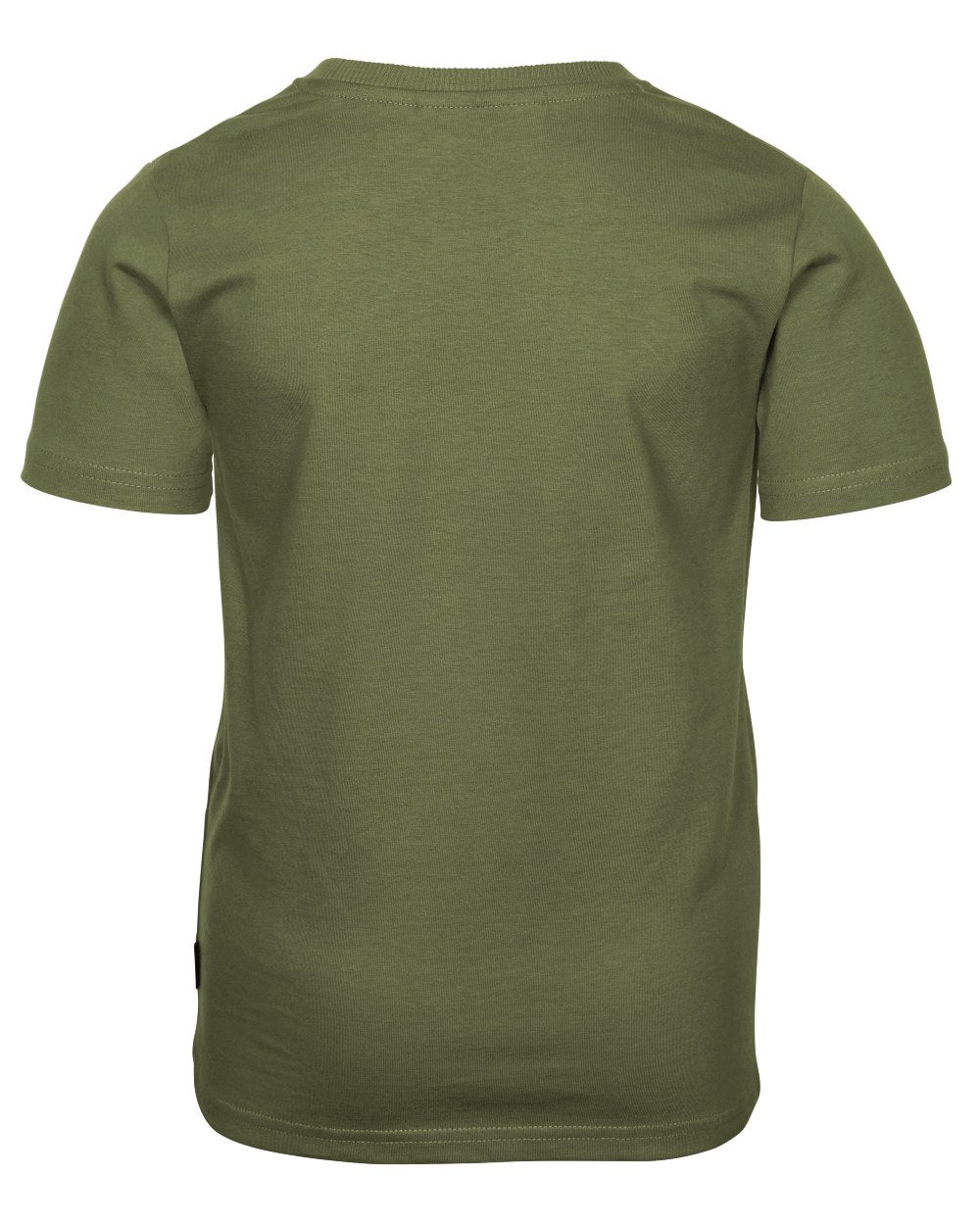 Pine Green coloured Pinewood Mens Outdoor Life T-Shirt on white background 