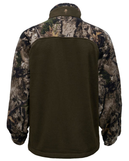Atera Camou Hunting Green Coloured Pinewood Mens Furudal Hunters Camou Fleece Jacket on white background 