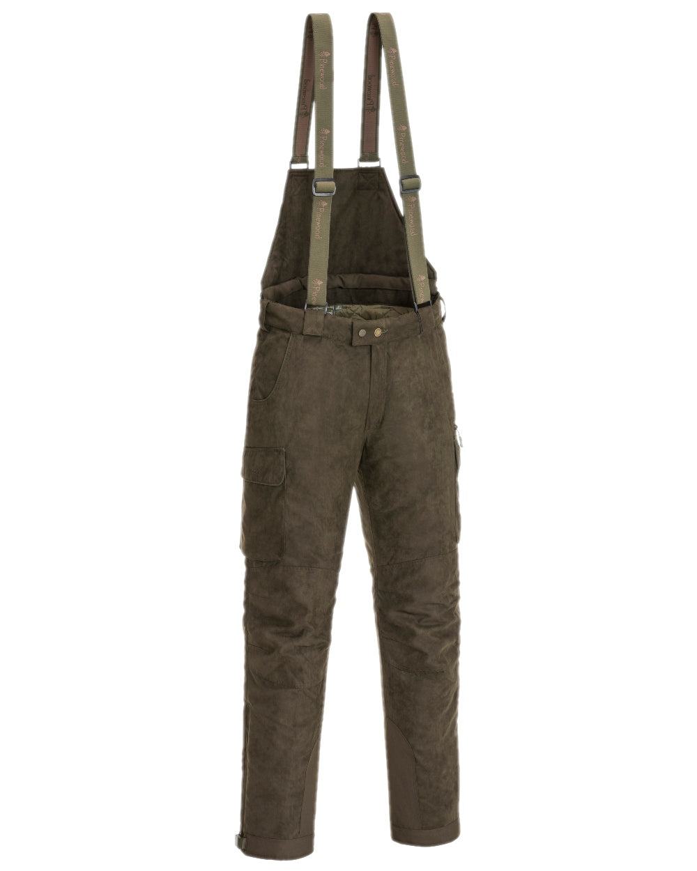 Suede Brown Coloured Pinewood Mens Smaland Abisko 2.0 Hunting Trousers on white background 