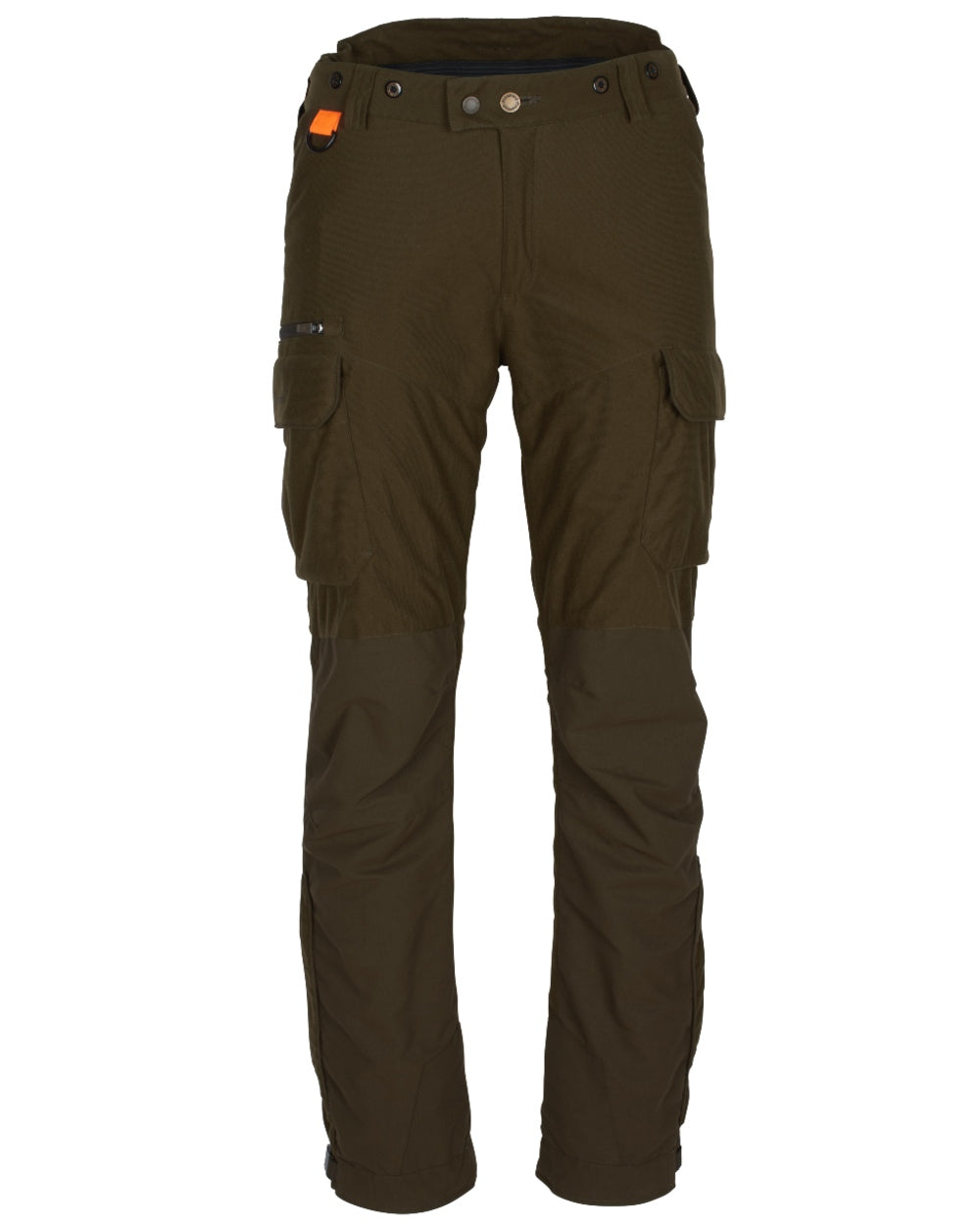 Hunting Green coloured Pinewood Mens Smaland Forest Trousers on white background 