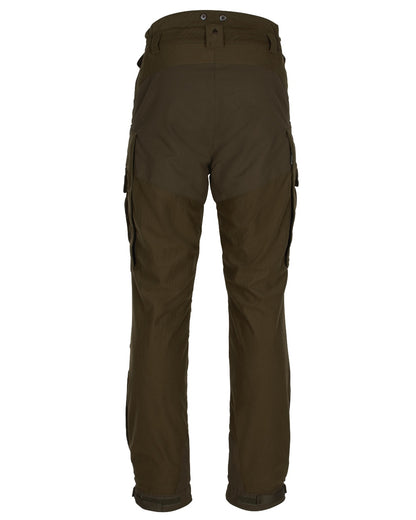 Hunting Green coloured Pinewood Mens Smaland Forest Trousers on white background 