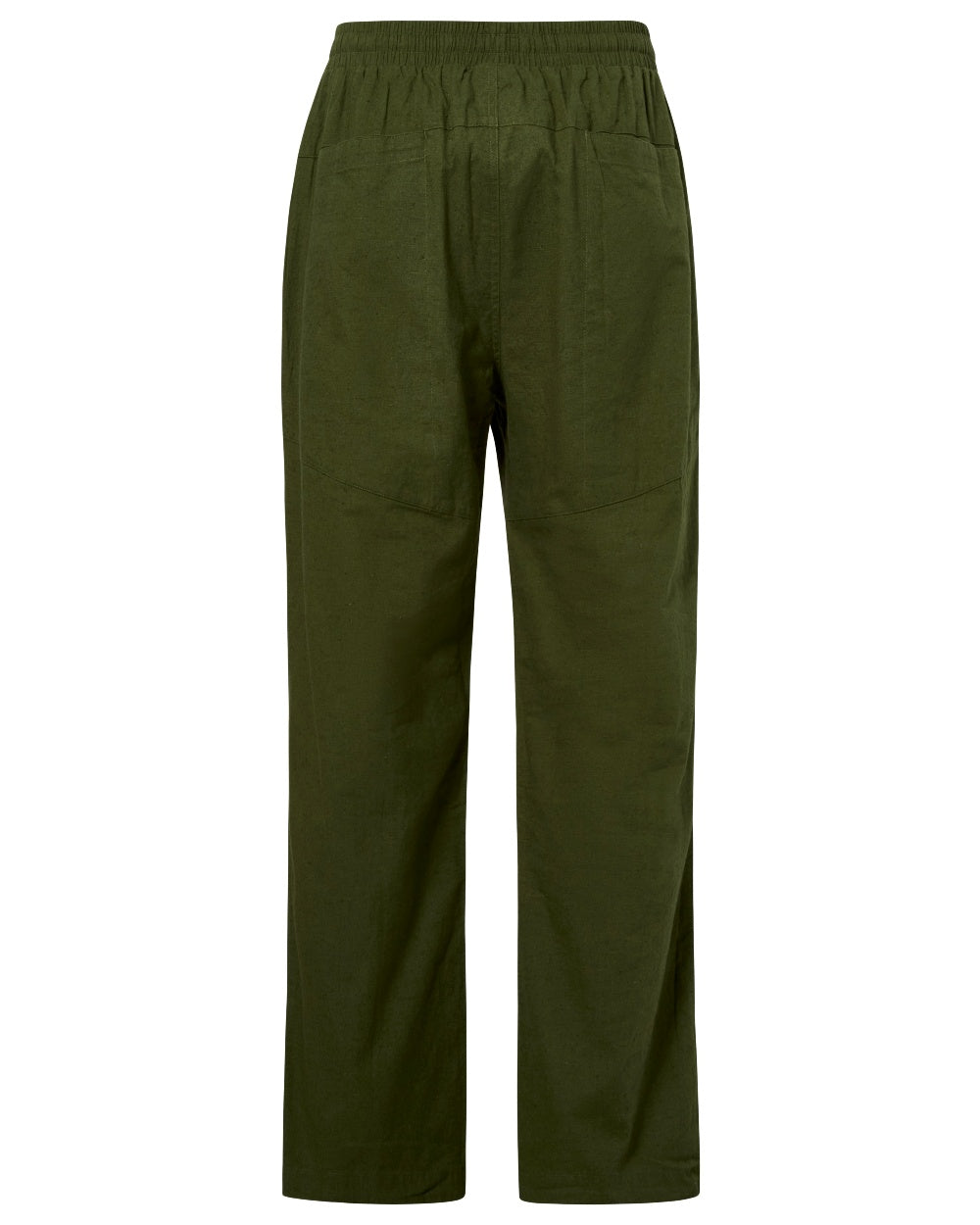 Pine Green coloured Pinewood Mens Varnamo InsectSafe Hemp Mix Trousers on white background 