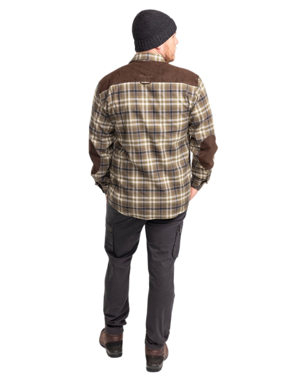 Dark Anthracite Coloured Pinewood Mens Värnamo Serengeti Trousers on white background 