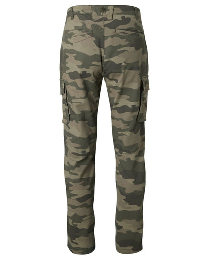 Khaki Camouflage Coloured Pinewood Mens Värnamo Serengeti Trousers on white background 
