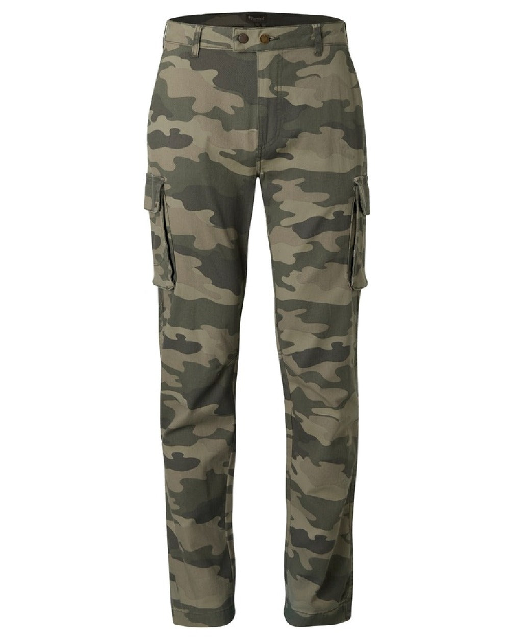Khaki Camouflage Coloured Pinewood Mens Värnamo Serengeti Trousers on white background 
