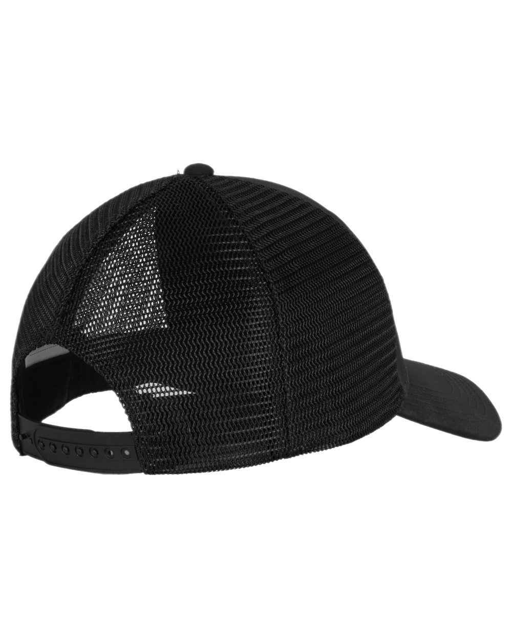Black Coloured Pinewood Mesh Cap on white background 