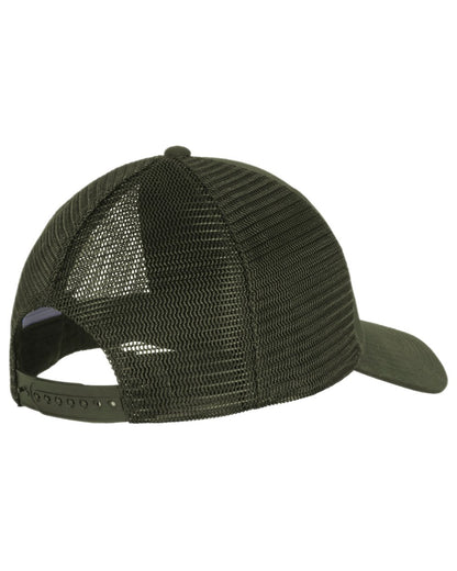 Moss Green Coloured Pinewood Mesh Cap on white background 