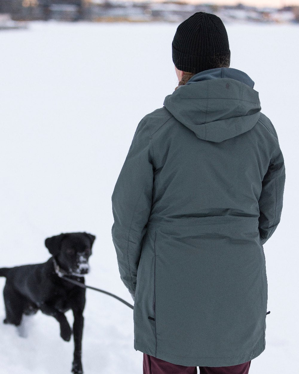 Black Coloured Pinewood New Stoten Hat on outdoor background 