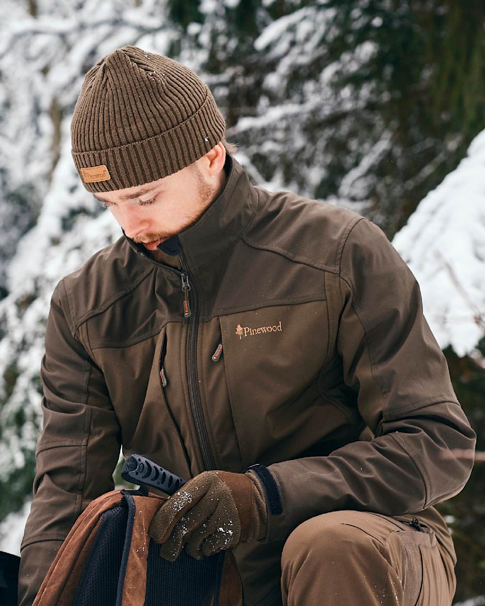 Green Coloured Pinewood New Stoten Hat on outdoor background 