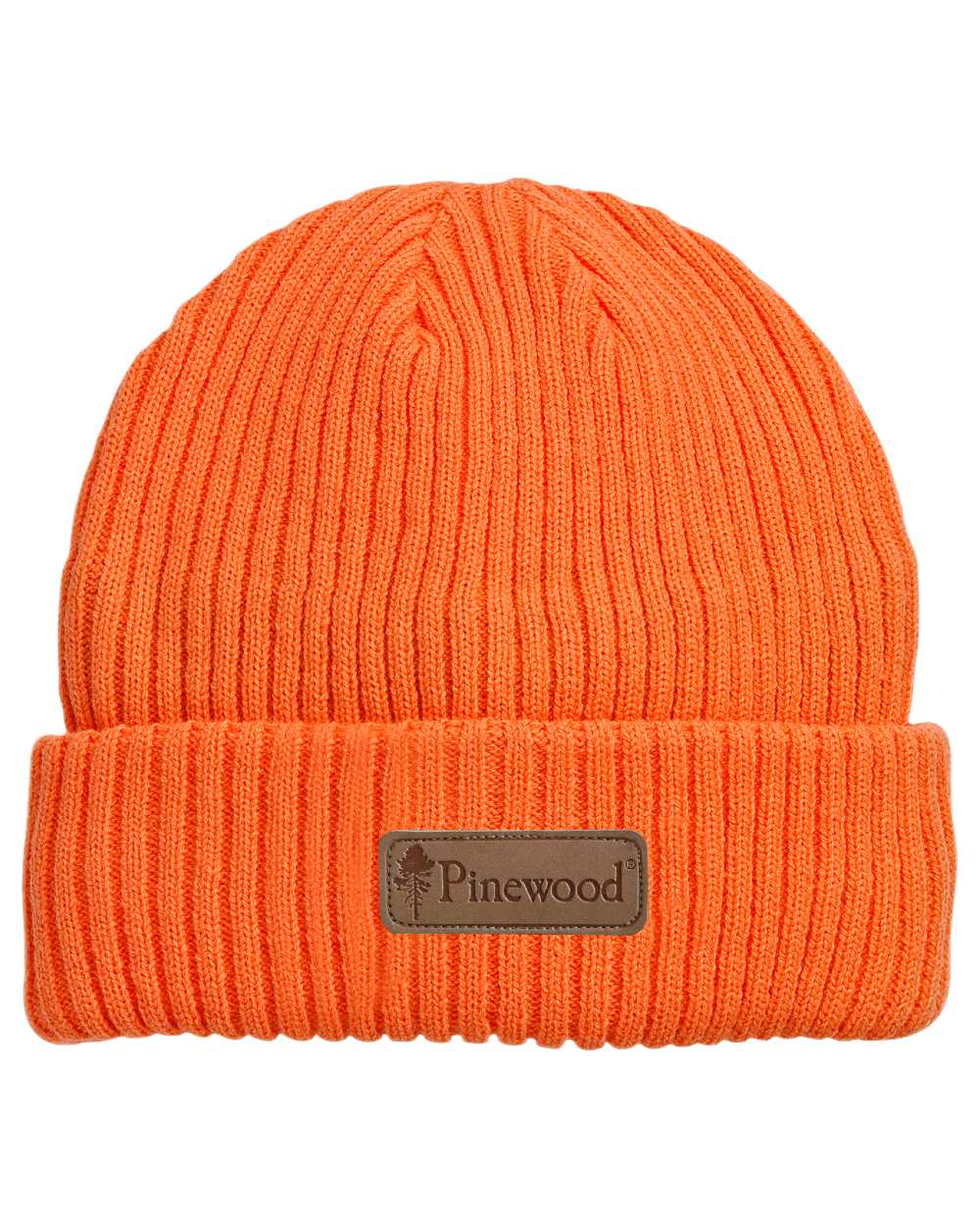 Orange Coloured Pinewood New Stoten Hat on white background 