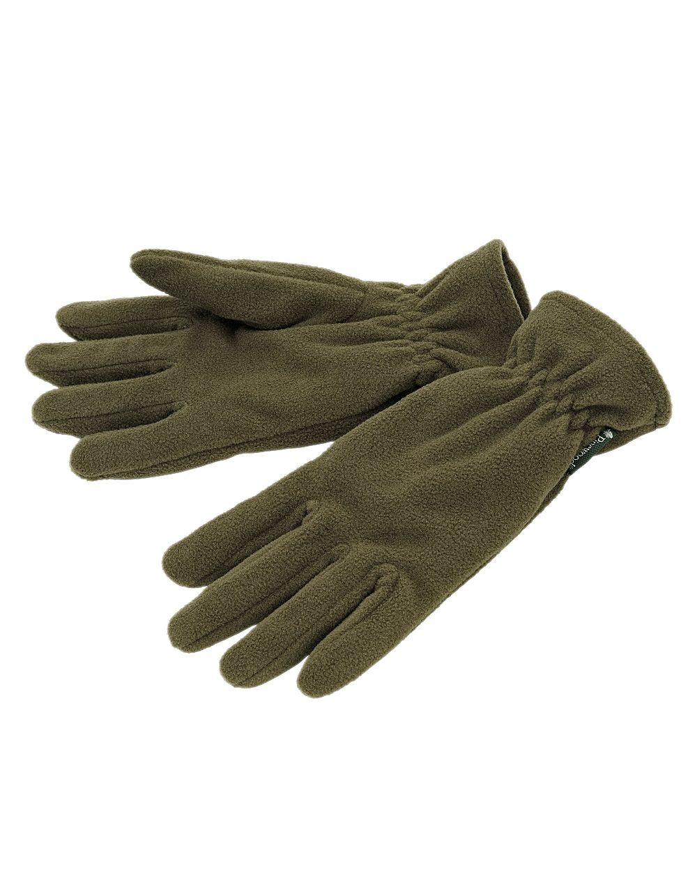 Hunting Green Coloured Pinewood Samuel Fleece Gloves on white background 