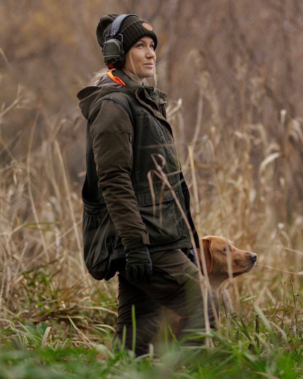 Black Coloured Pinewood Windy Hat on outdoor background 