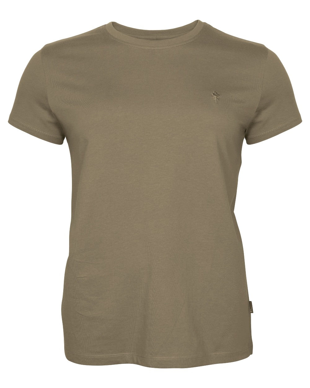 Green Hunter Brown Khaki coloured Pinewood Womens 3 Pack T-Shirt on white background 