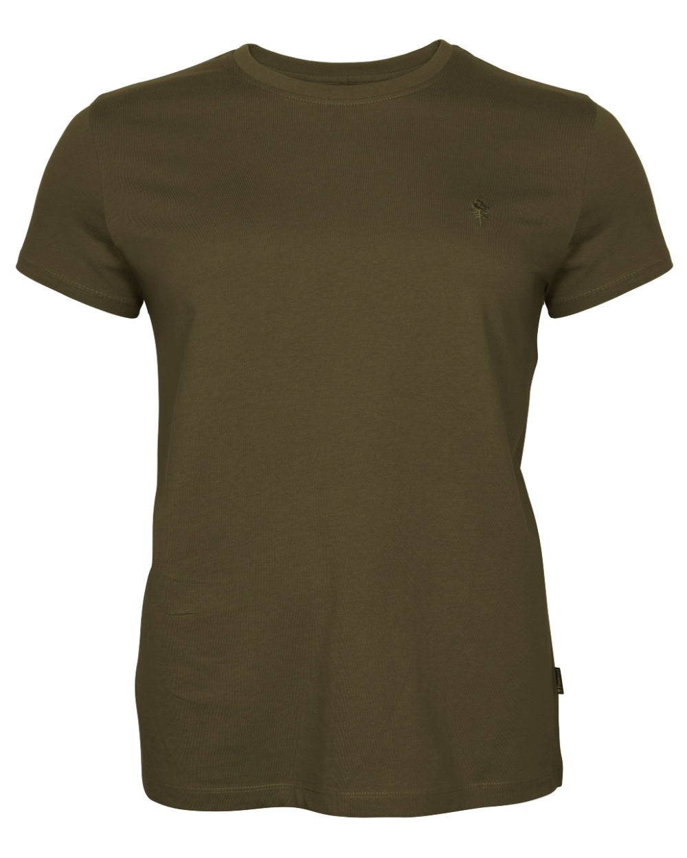 Green Hunter Brown Khaki coloured Pinewood Womens 3 Pack T-Shirt on white background 