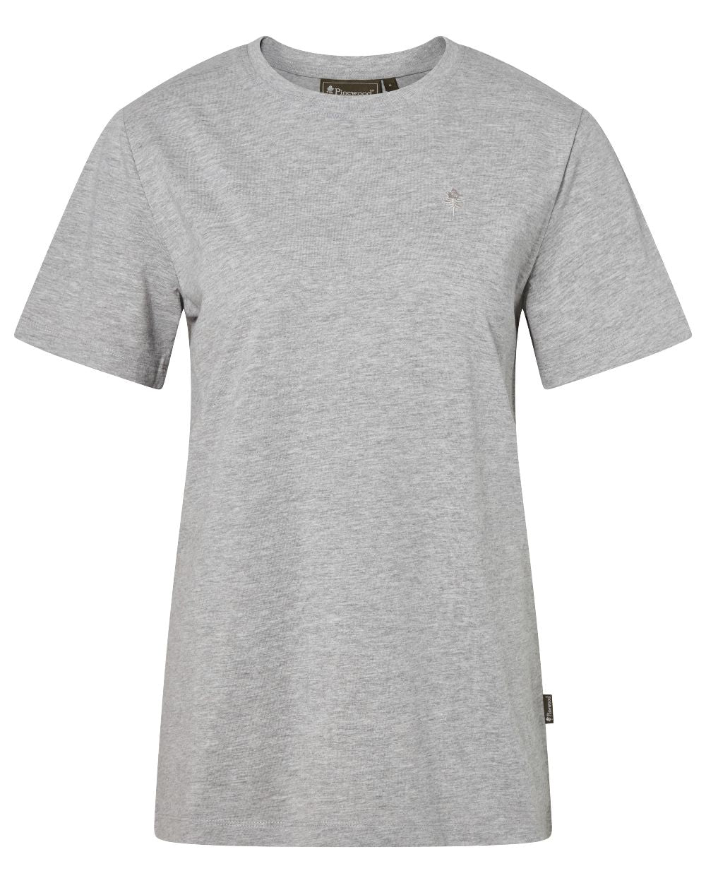 Grey Melange Dark Pink Black coloured Pinewood Womens 3 Pack T-Shirt on white background 