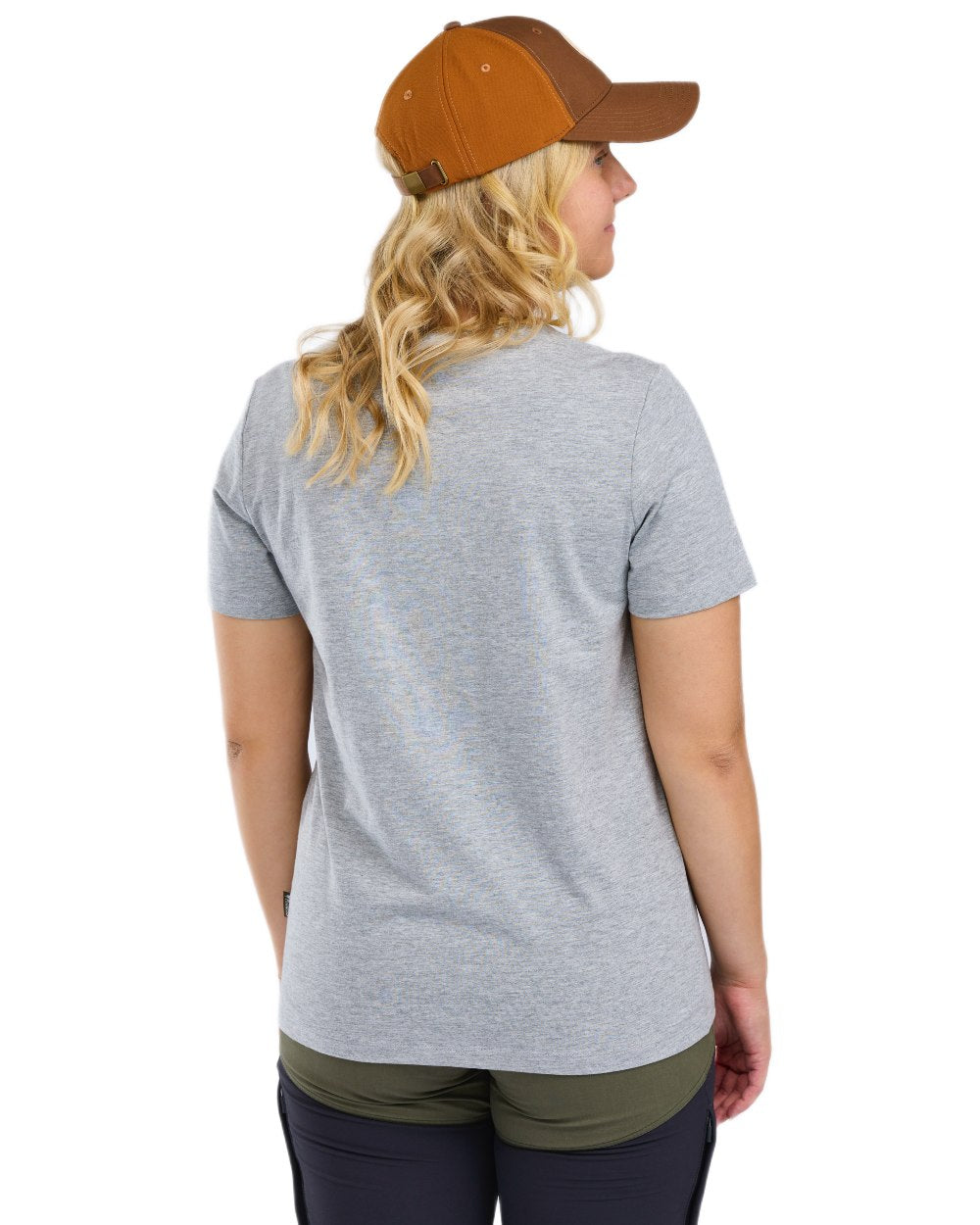 Grey Melange Dark Pink Black coloured Pinewood Womens 3 Pack T-Shirt on white background 
