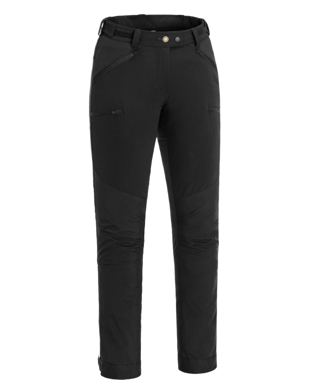 Black Coloured Pinewood Womens Abisko Brenton Trousers on white background 