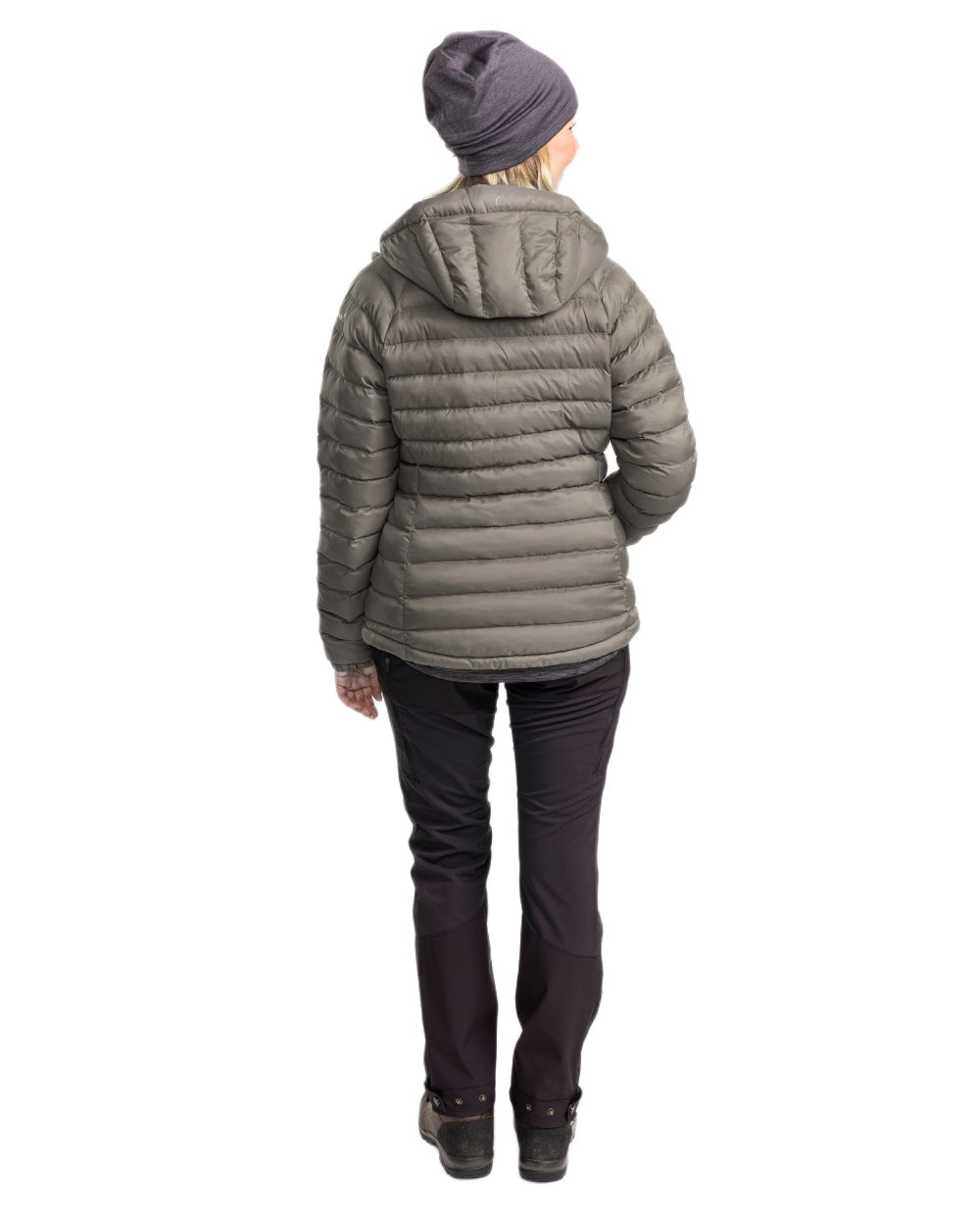 Black Coloured Pinewood Womens Abisko Brenton Trousers on white background 