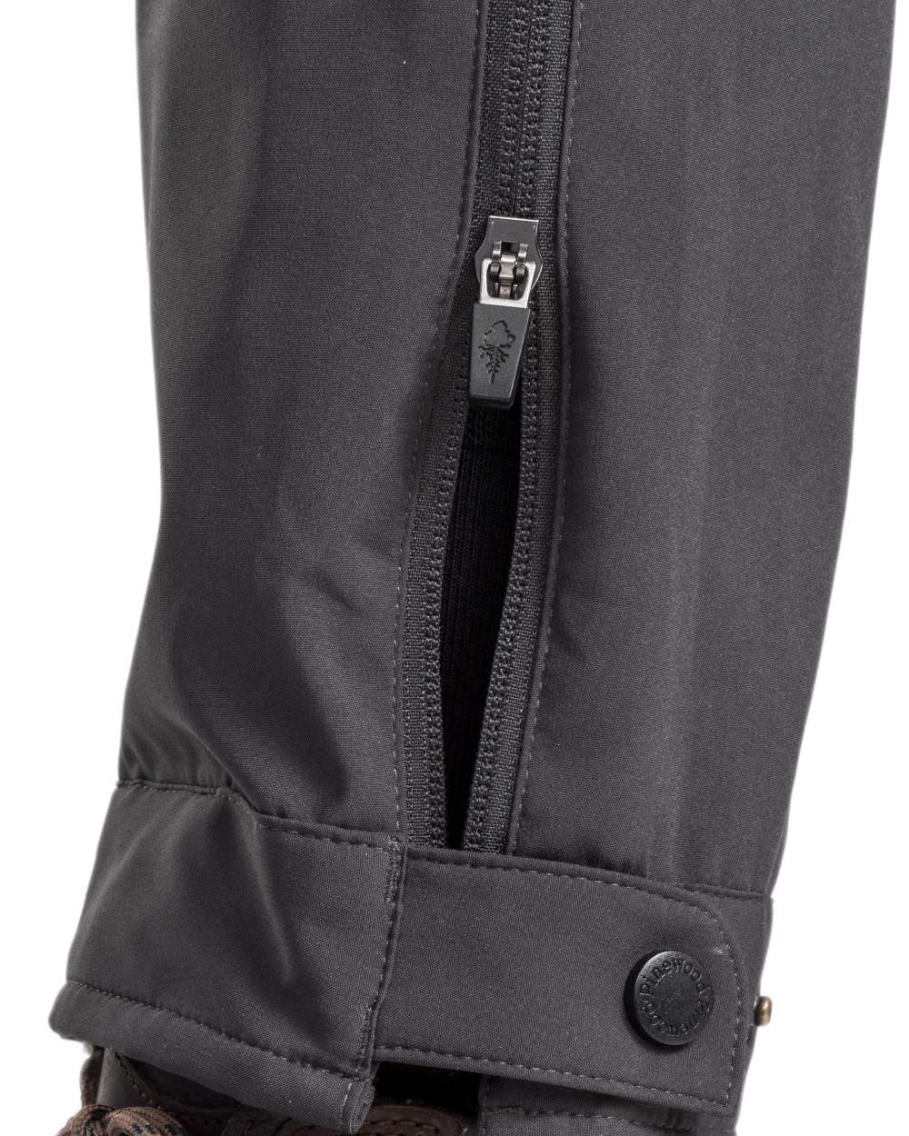 Urban Grey Dark Anthracite Coloured Pinewood Womens Abisko Brenton Trousers on white background 