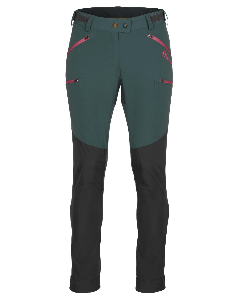 Urban Grey Dark Anthracite Coloured Pinewood Womens Abisko Brenton Trousers on white background 