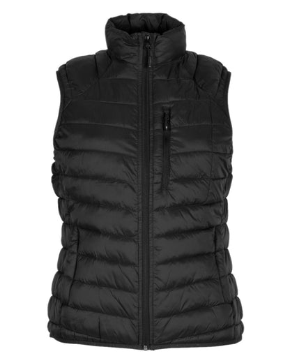 Black Coloured Pinewood Womens Abisko Insulation Vest on white background 