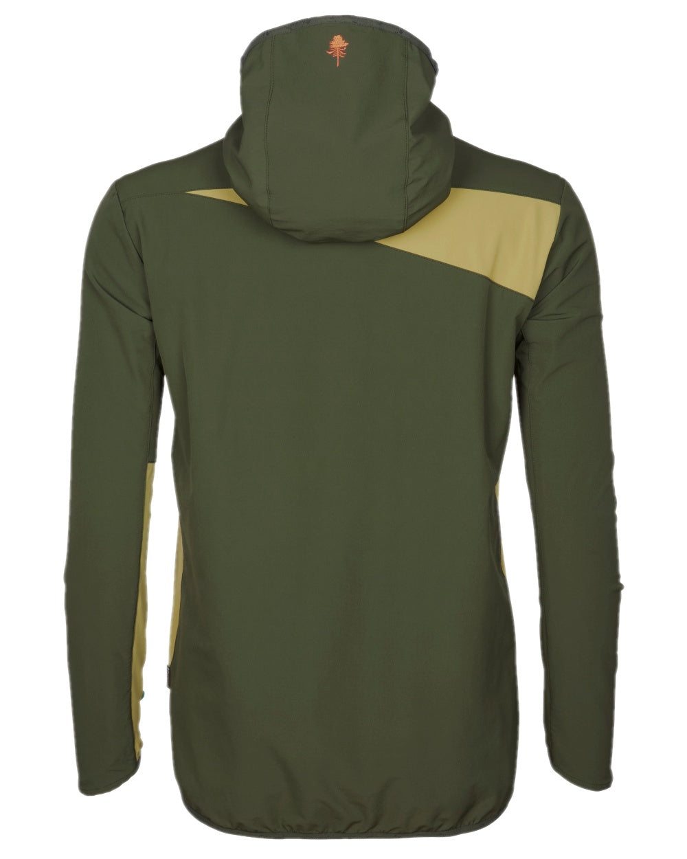 Golden Hay Mossgreen Coloured Pinewood Womens Abisko Light Stretch Jacket on white background 