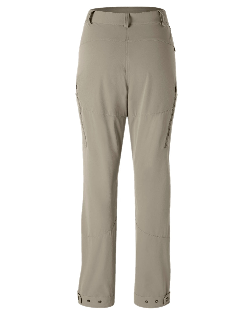 Mole Brown Coloured Pinewood Womens Abisko Light Stretch Trousers on white background 