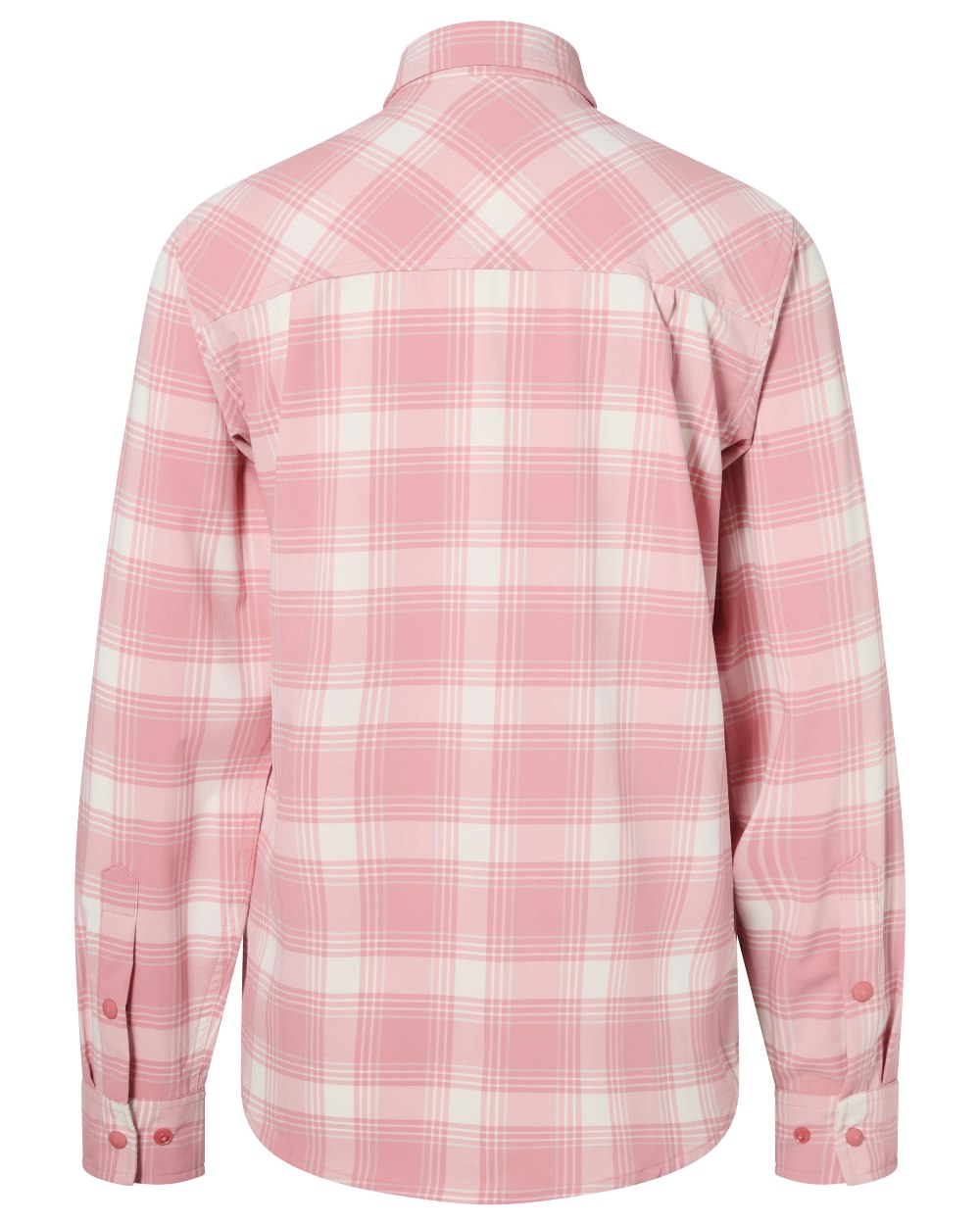 Light Pink White coloured Pinewood Womens Abisko Trekking InsectSafe Long Sleeve Shirt on white background 