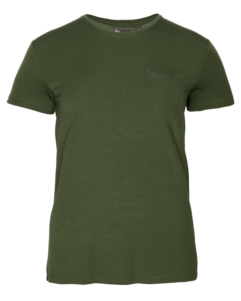 Pine Green coloured Pinewood Womens Active Fast-Dry T-Shirt on white background 