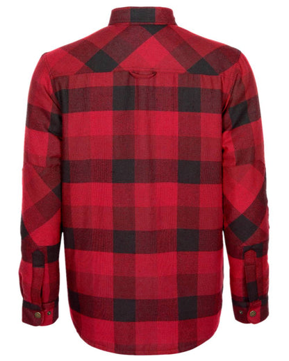 Red Black Coloured Pinewood Womens Canada Classic 2.0 Shirt on outdoor background 