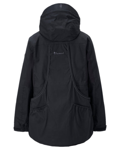 Black Coloured Pinewood Womens Dog Sports Trainer Extreme Jacket on white background 