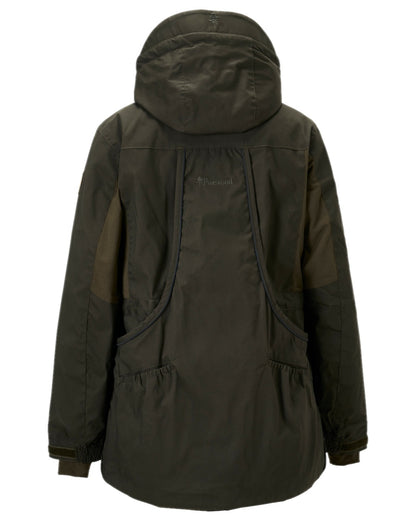Moss Green Coloured Pinewood Womens Dog Sports Trainer Extreme Jacket on white background 