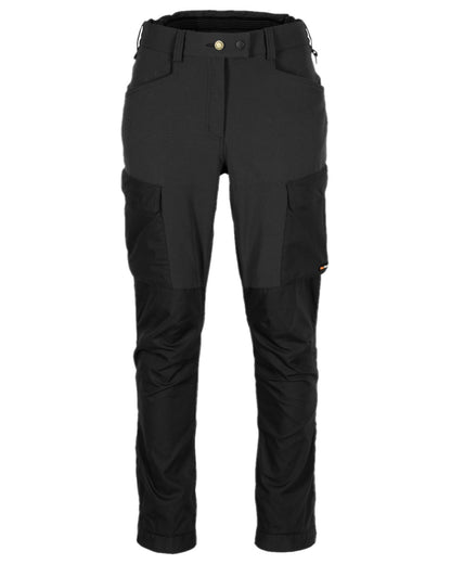 Black Coloured Pinewood Womens Dog Sports Trainer Extreme Trousers on white background 