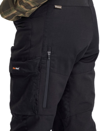 Black Coloured Pinewood Womens Dog Sports Trainer Extreme Trousers on white background 