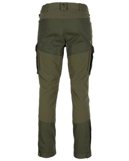 Moss Green Coloured Pinewood Womens Dog Sports Trainer Extreme Trousers on white background 