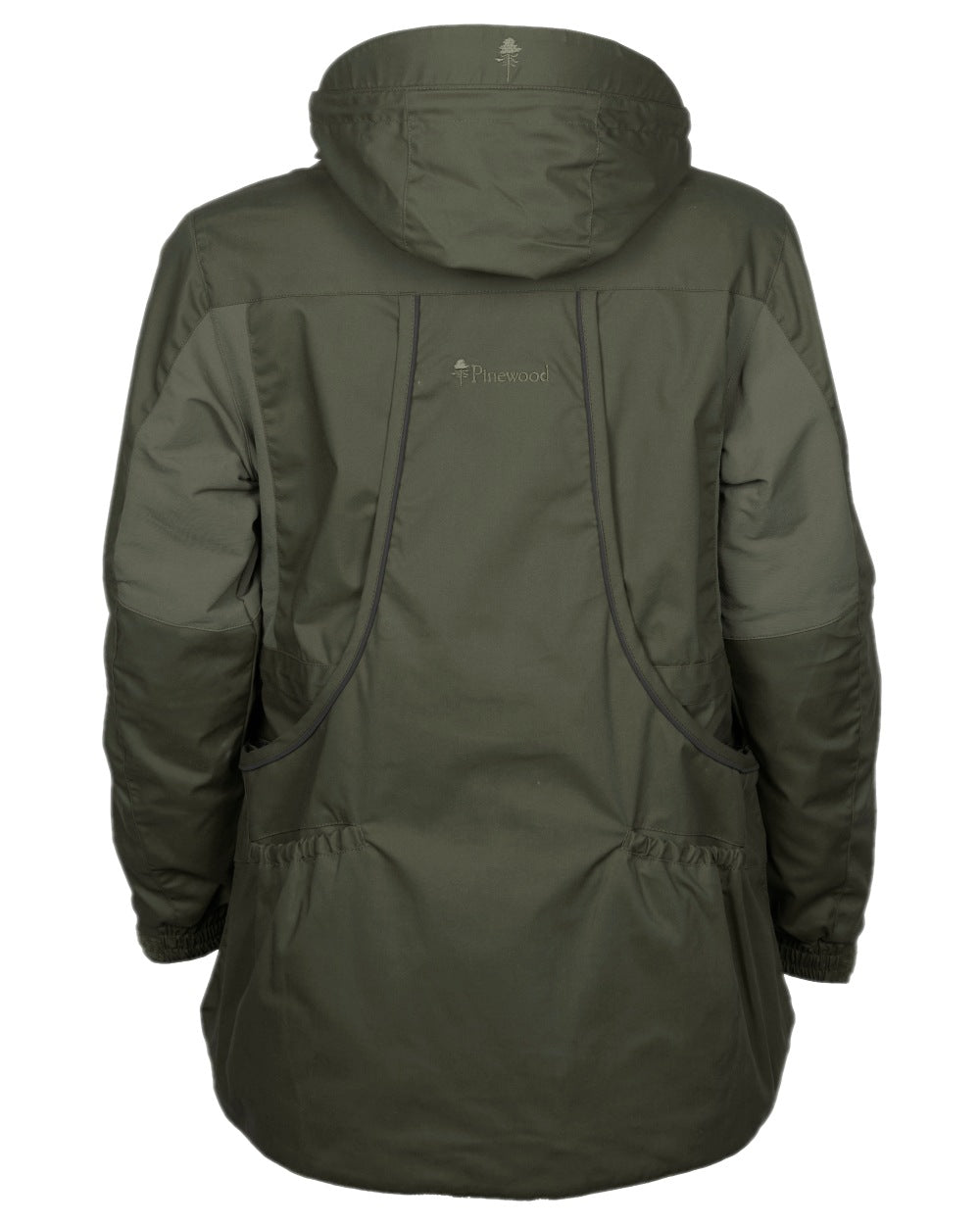 Moss Green Coloured Pinewood Womens Dog Sports Trainer Jacket on white background 