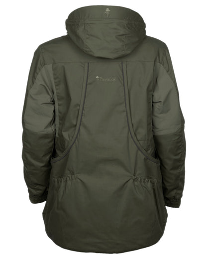 Moss Green Coloured Pinewood Womens Dog Sports Trainer Jacket on white background 