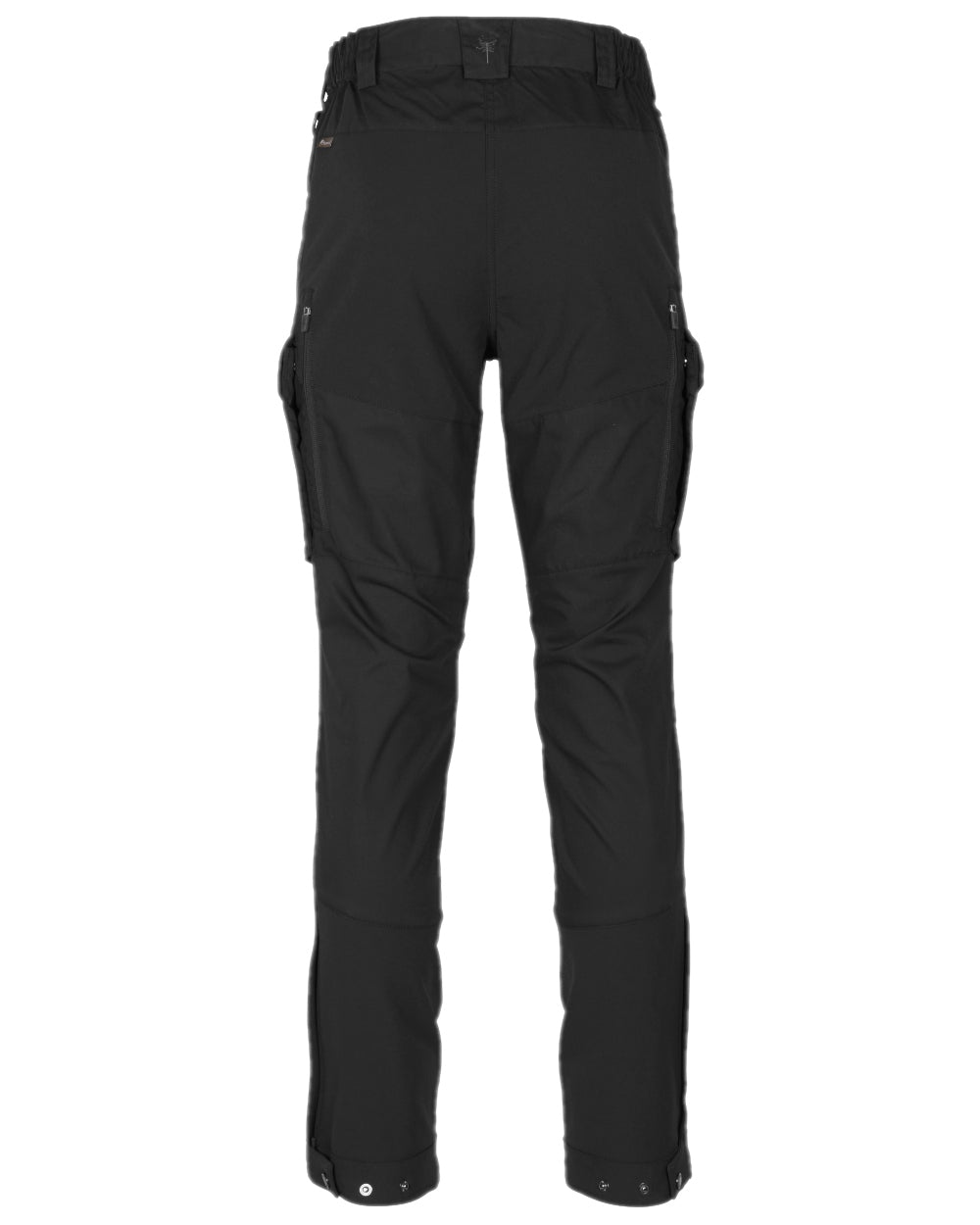 Black Coloured Pinewood Womens Dog Sports Trainer Trousers on white background 