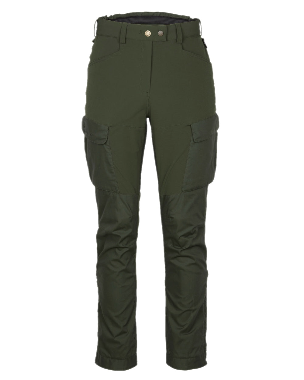 Moss Green Coloured Pinewood Womens Dog Sports Trainer Trousers on white background 