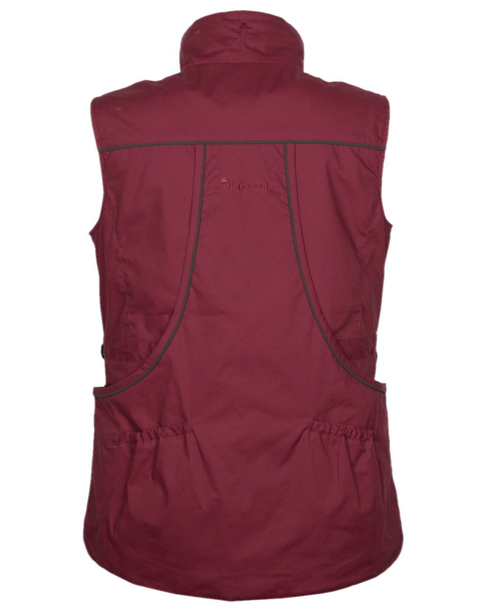 Dark Tomato Dark Red Coloured Pinewood Womens Dog Sports Trainer Vest on white background 