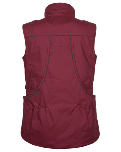 Dark Tomato Dark Red Coloured Pinewood Womens Dog Sports Trainer Vest on white background 